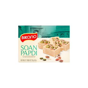 Bikano Soan Papdi 250g – Traditional Indian Flaky Sweet in Box